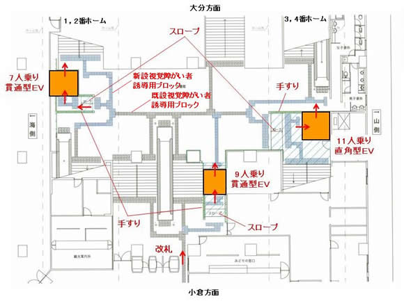 エレベーター位置図