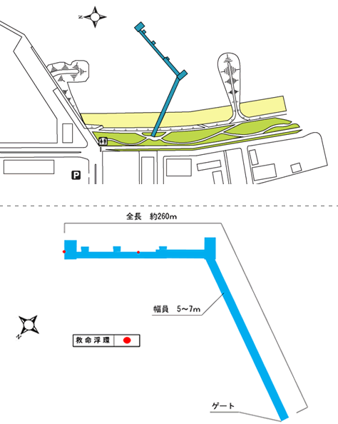 桟橋の図