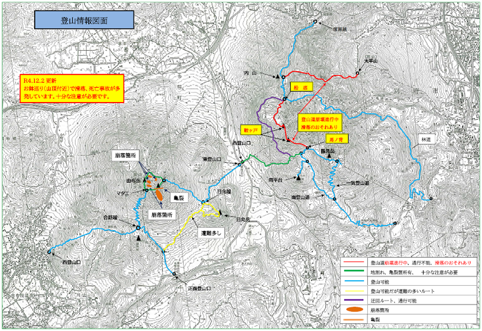 登山情報図面