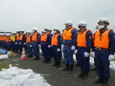 大分川・大野川総合水防演習の写真