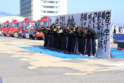 令和6年別府市消防出初式の写真