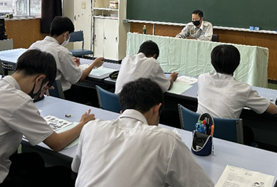 別府市立中部中学校「ドリームスクール」講師派遣の写真