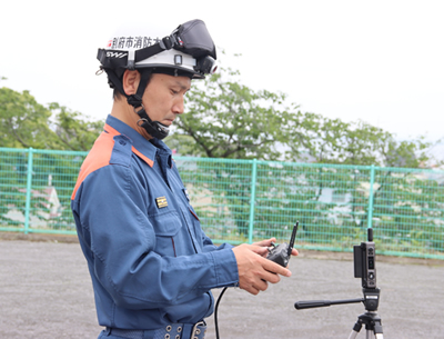 ドローン小隊発足・任命式の写真